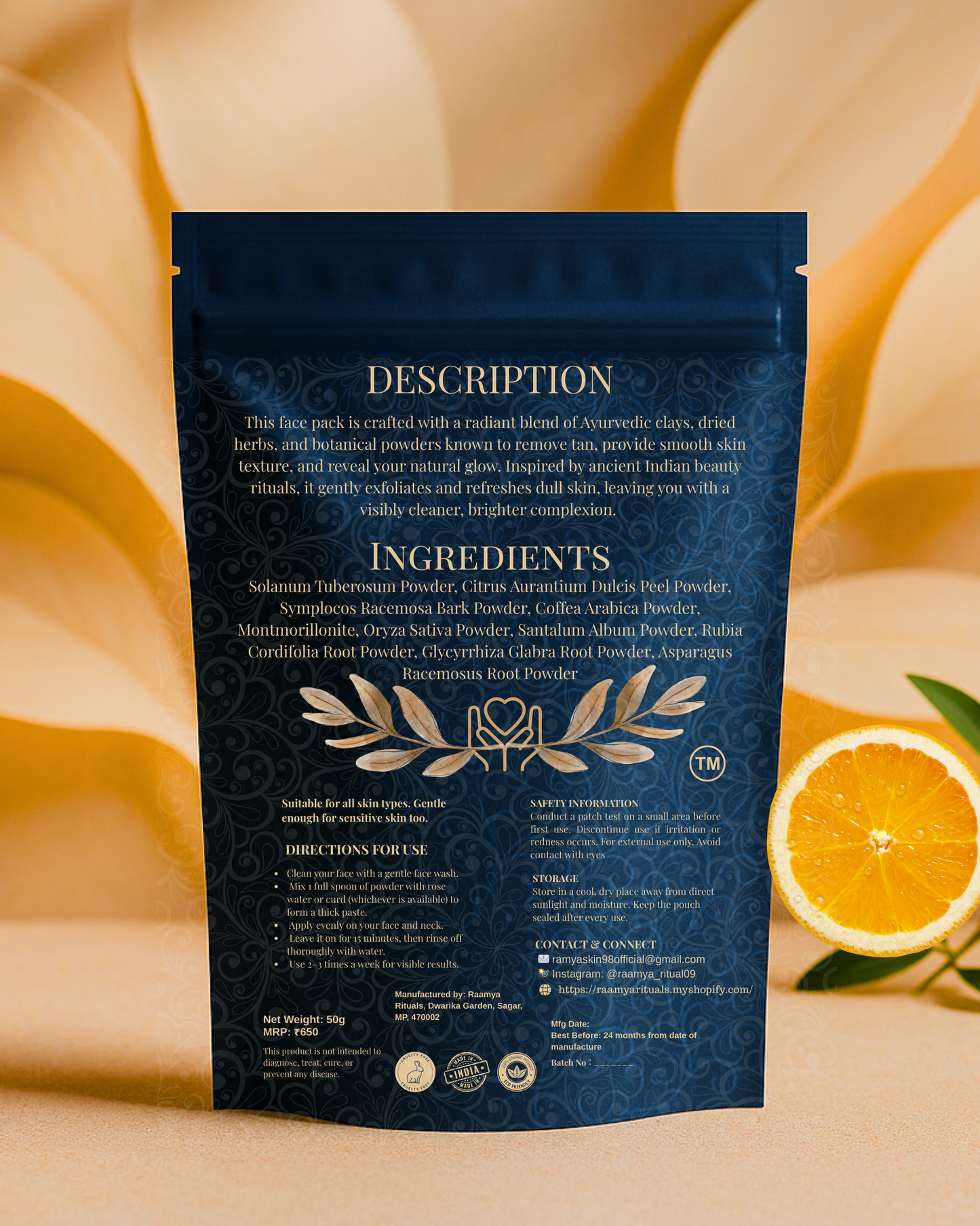 RAAMYA Radiance Boost Tan Removal Pack