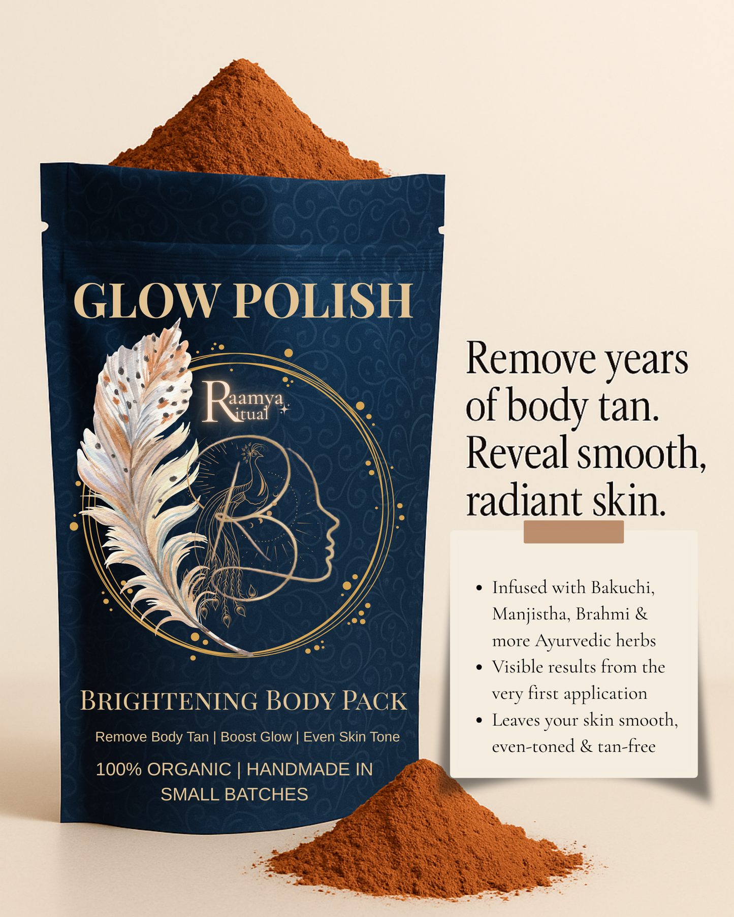 RAAMYA Glow Polish Body Tan Removal Pack